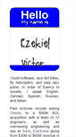 Mobile Screenshot of ezekielvictor.com